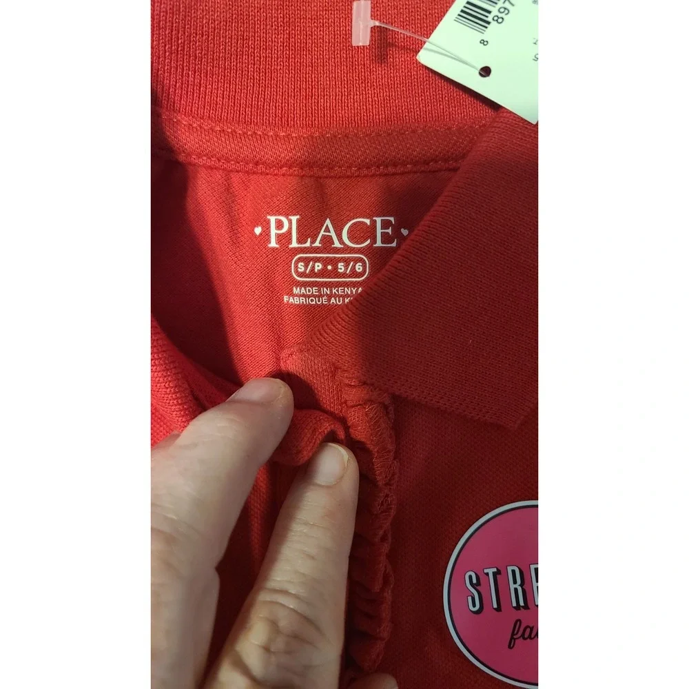 Girls Polo Shirt By Childrens Place Size S/P 5/6‎